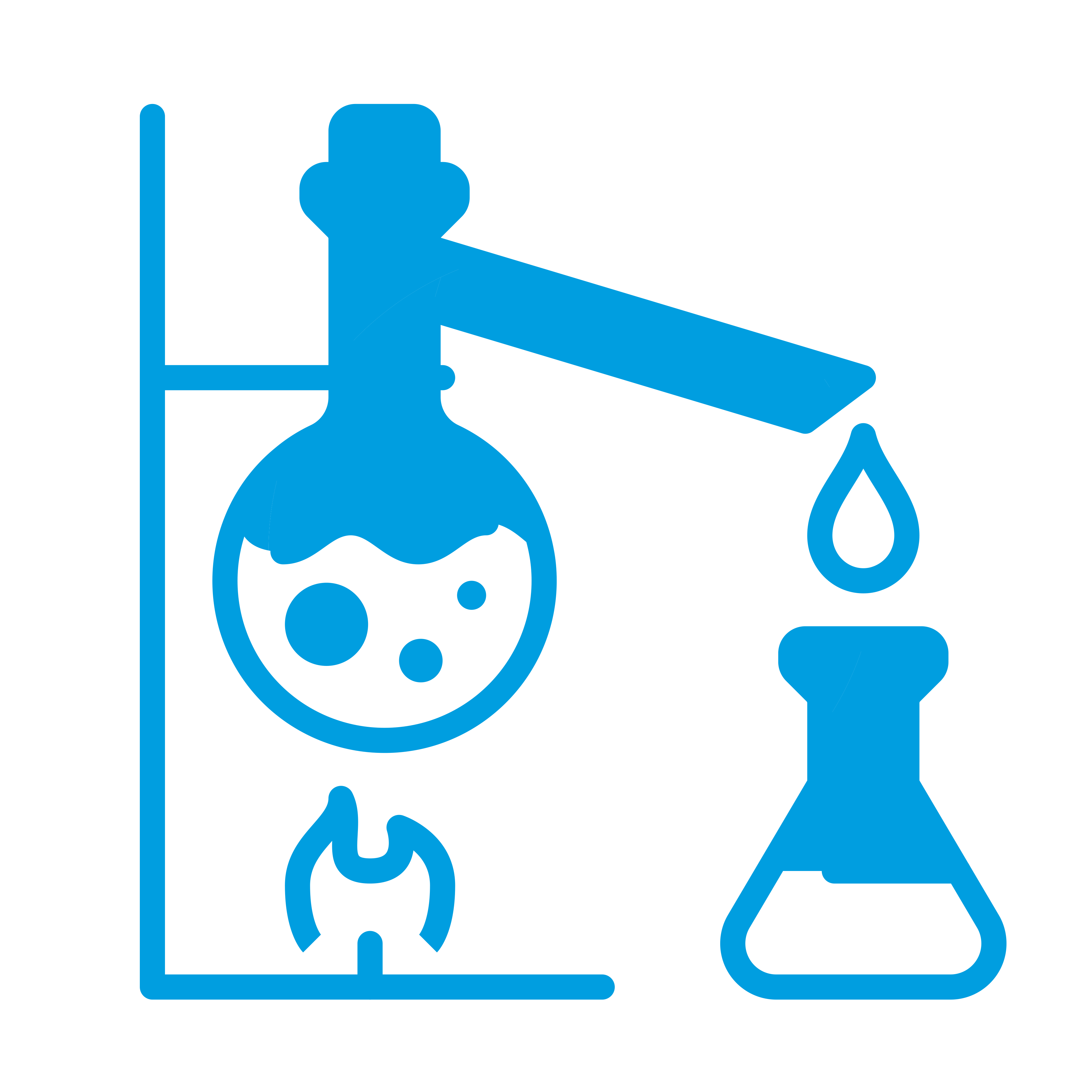 Icon Destillieren Prozesswasseraufbereitung Spaleck Oberflächentechnik blau