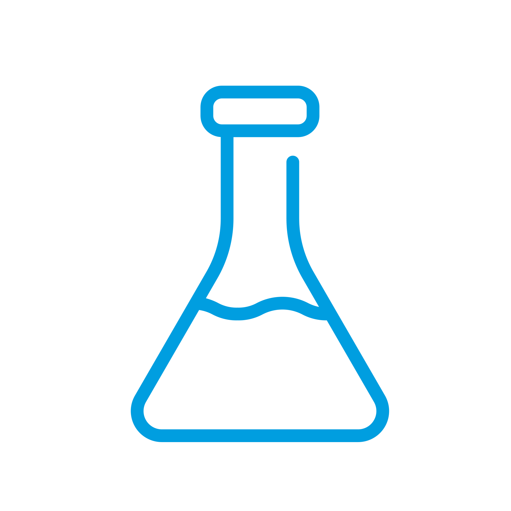 Icon Flocken Prozesswasseraufbereitung Spaleck Oberflächentechnik blau