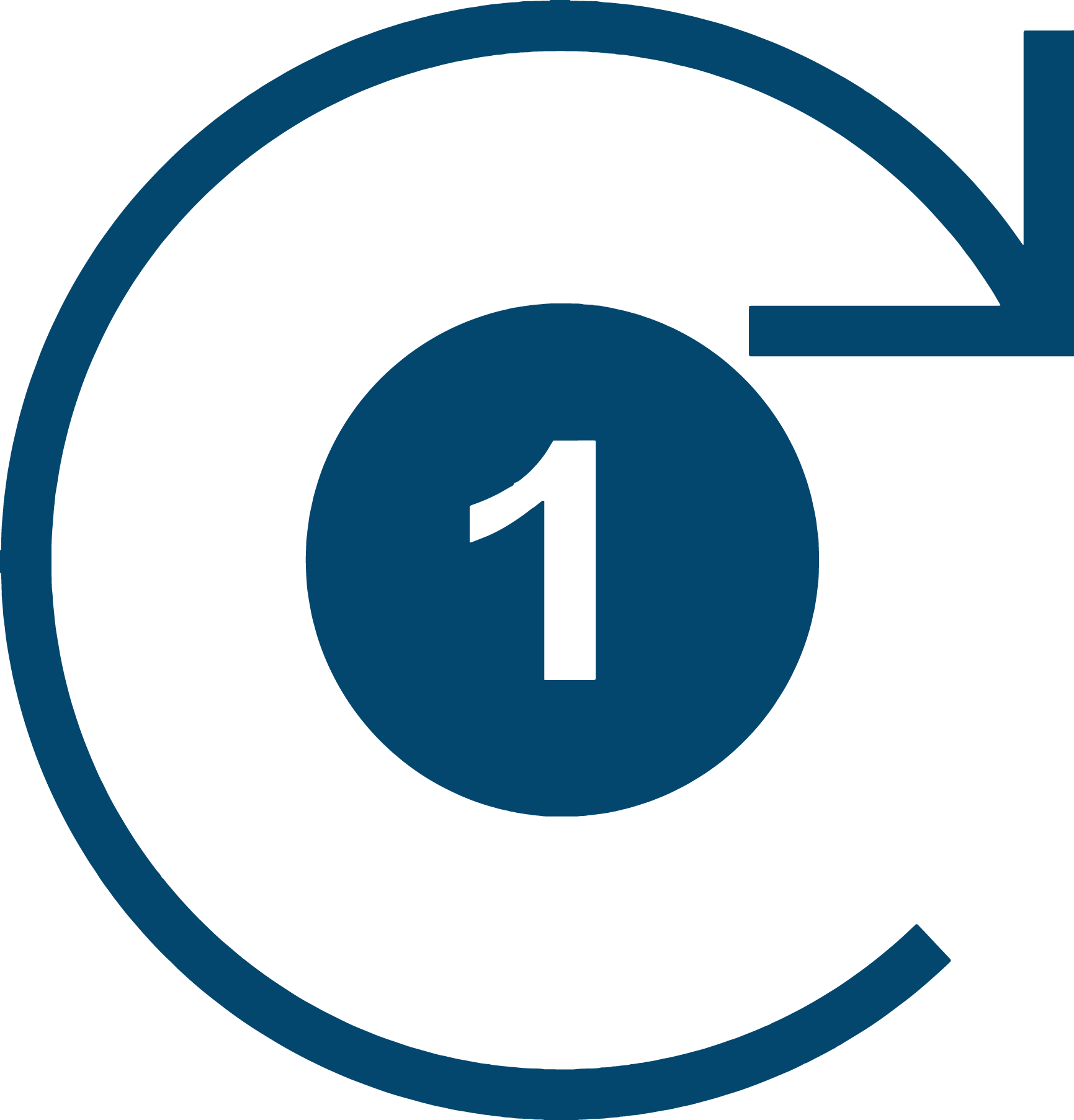 Ein Schicht Betrieb Icon Spaleck Oberflächentechnik Benefits blau