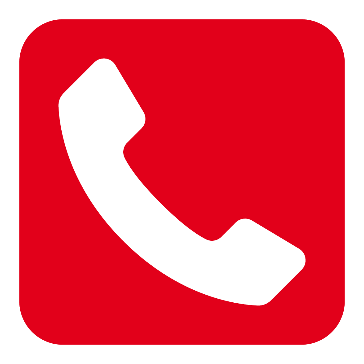 Icon Telefon Button rot