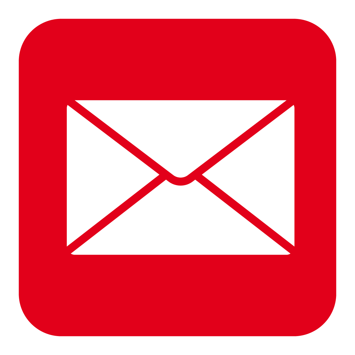 Icon Mail Button rot