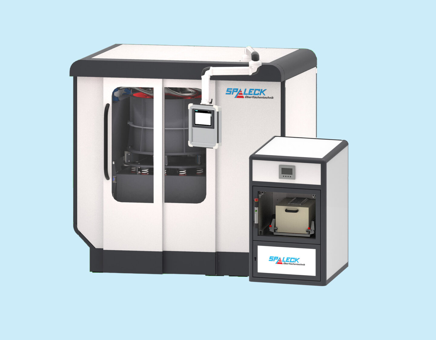 3D Modell PPL300 Standalone-Anlage mit integriertem Abwasseraufbereitungssystem von Spaleck Oberflächentechnik