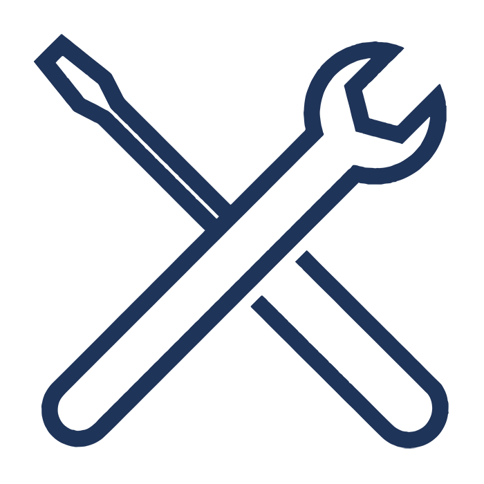Eigene Lehrwerkstatt Icon Spaleck Oberflächentechnik Benefits blau