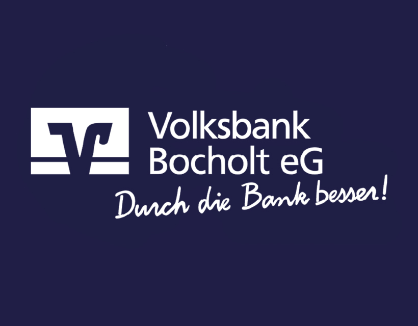 Logo Volksbank Bocholt eG für die Azubimesse - Durch die Bank besser