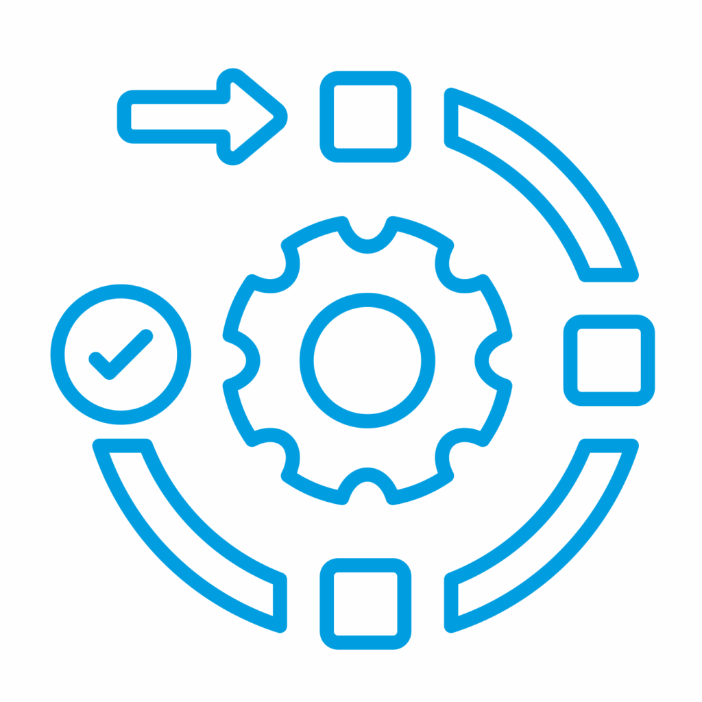 Icon Customer Support Technical Center Spaleck Surface Technology blue