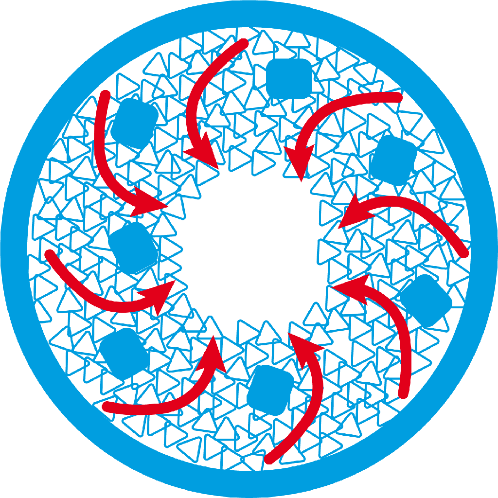 Grafik zur Funktionsweise der Fliehkraftanlagen von Spaleck Oberflächentechnik