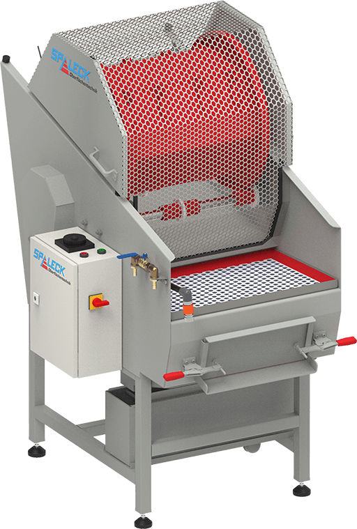 3D Modell Trommelgleitschleifer RTS aus den Rotationsanlagen von Spaleck Oberflächentechnik