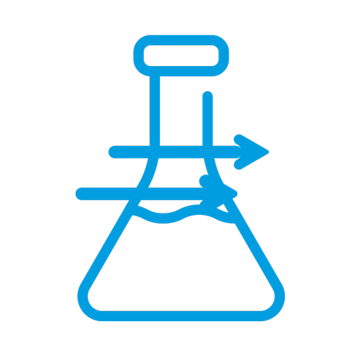 Icon der Durchlaufcompounds von Spaleck Oberflächentechnik in blau