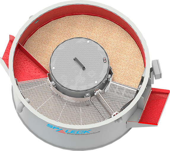 VAT drying system from Spaleck Oberflächentechnik's vibratory finishing technology